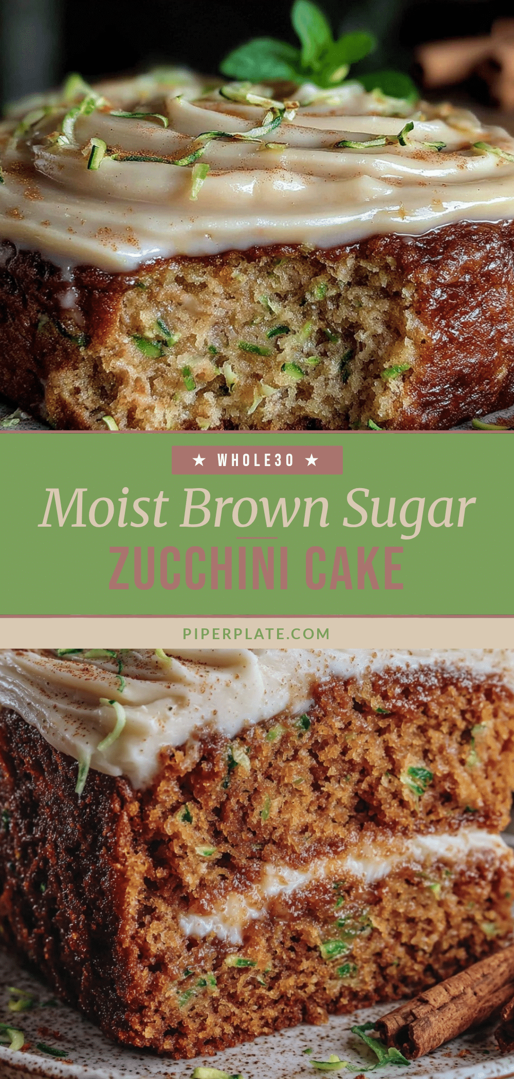 brown sugar zucchini cake recipe
