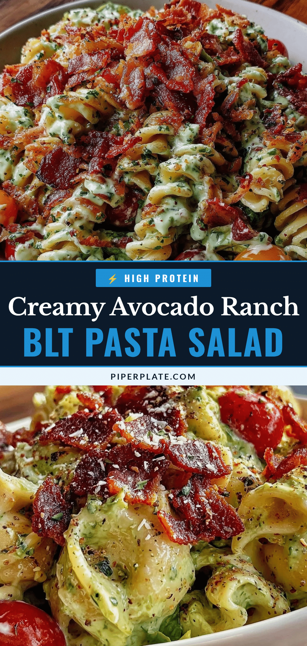 creamy BLT pasta salad recipe
