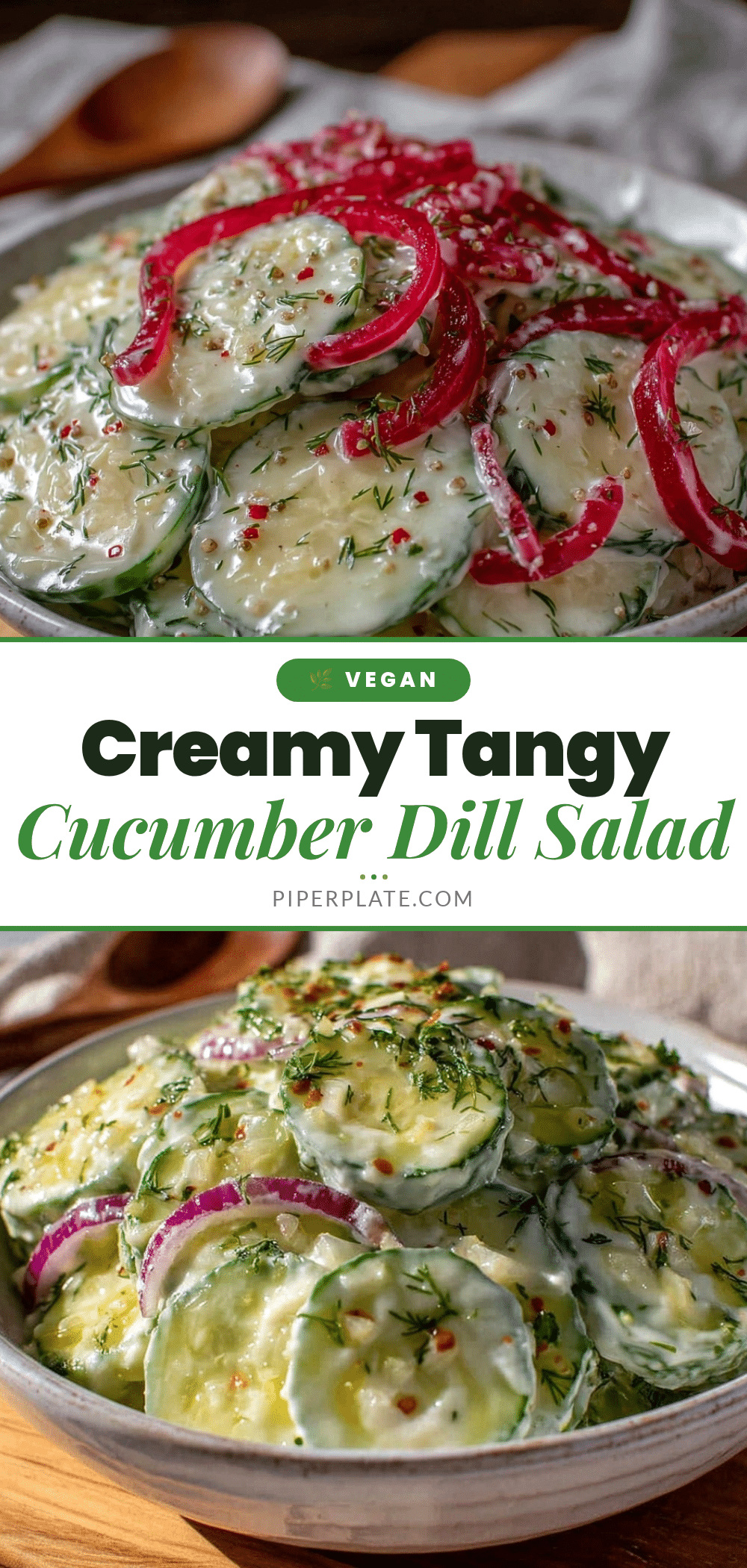 creamy cucumber dill salad recipe
