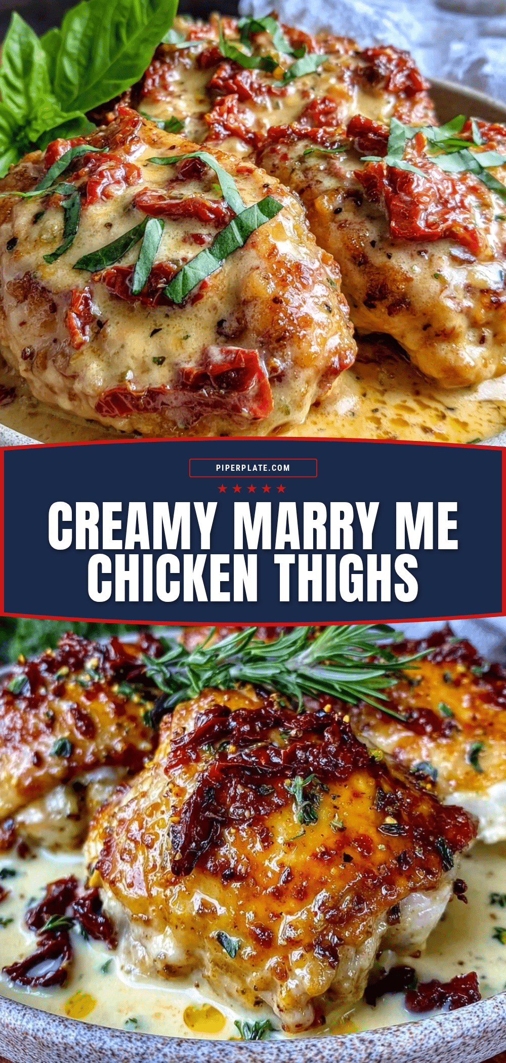 creamy marry me chicken thighs recipe