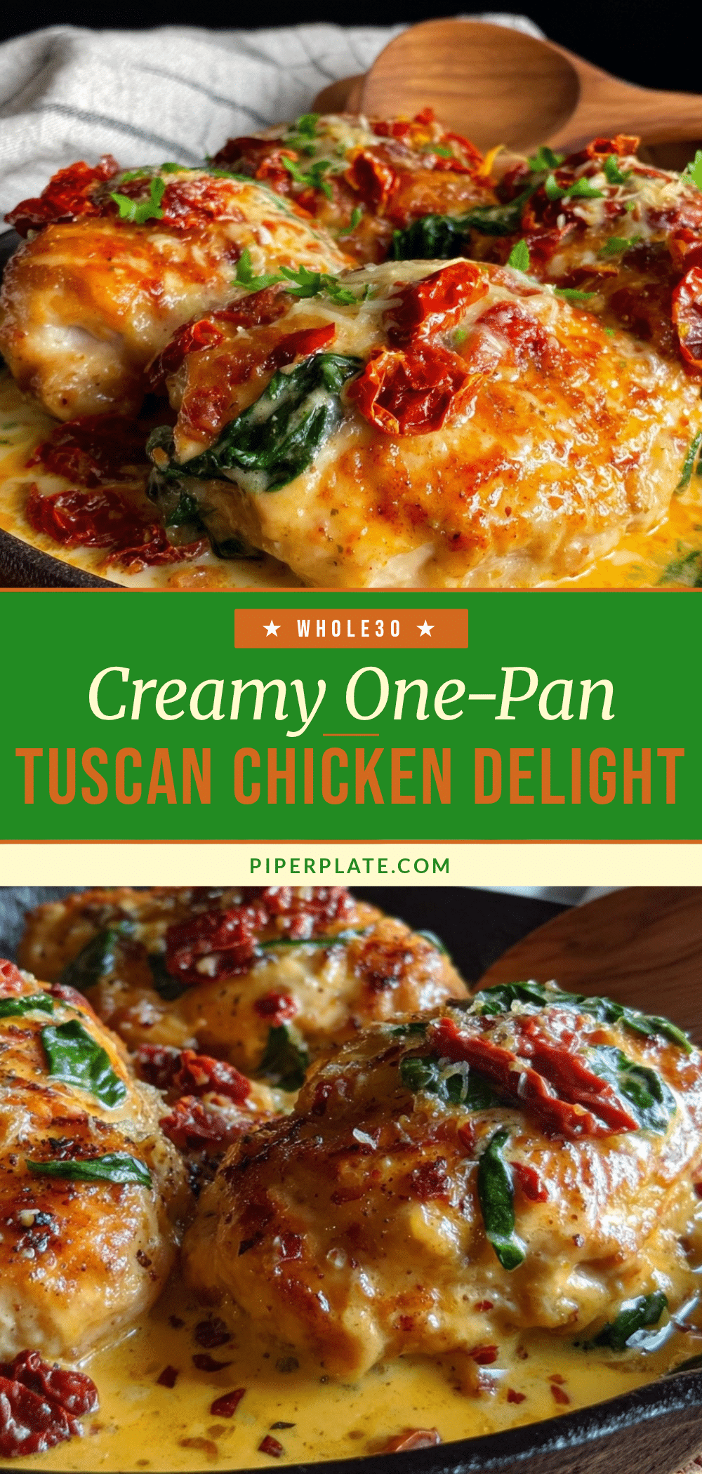 creamy one-pan tuscan chicken recipe