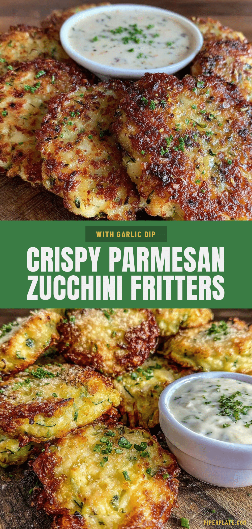 crispy parmesan zucchini fritters recipe