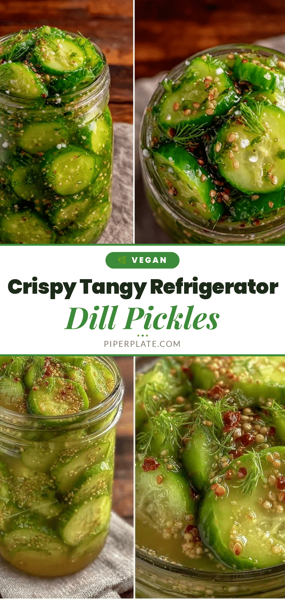 crispy refrigerator dill pickles recipe