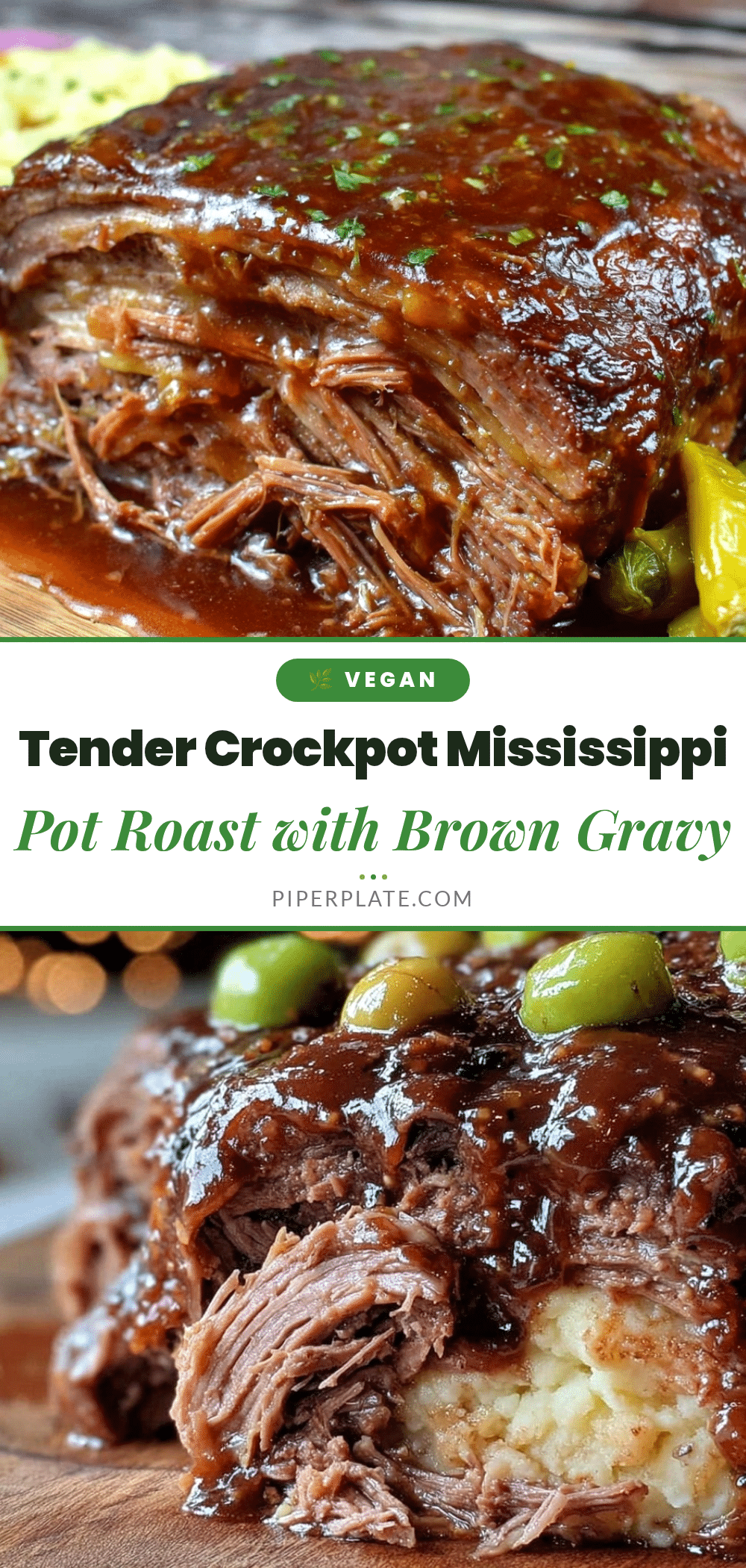 Crockpot Mississippi Pot Roast recipe