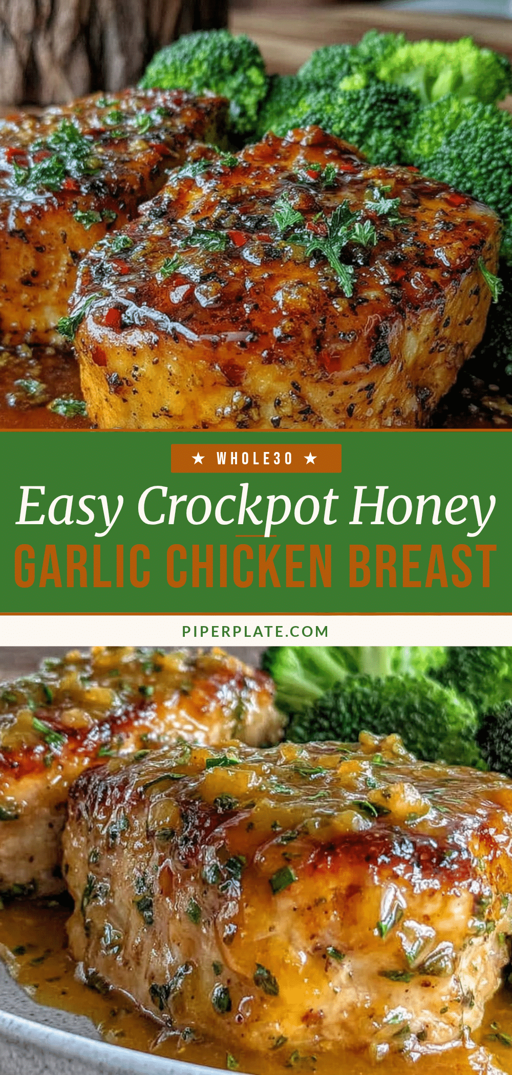 Easy Crockpot Honey Garlic Chicken Breast recipe