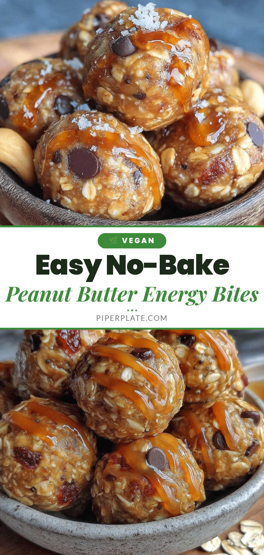 easy no bake peanut butter oat energy bites recipe