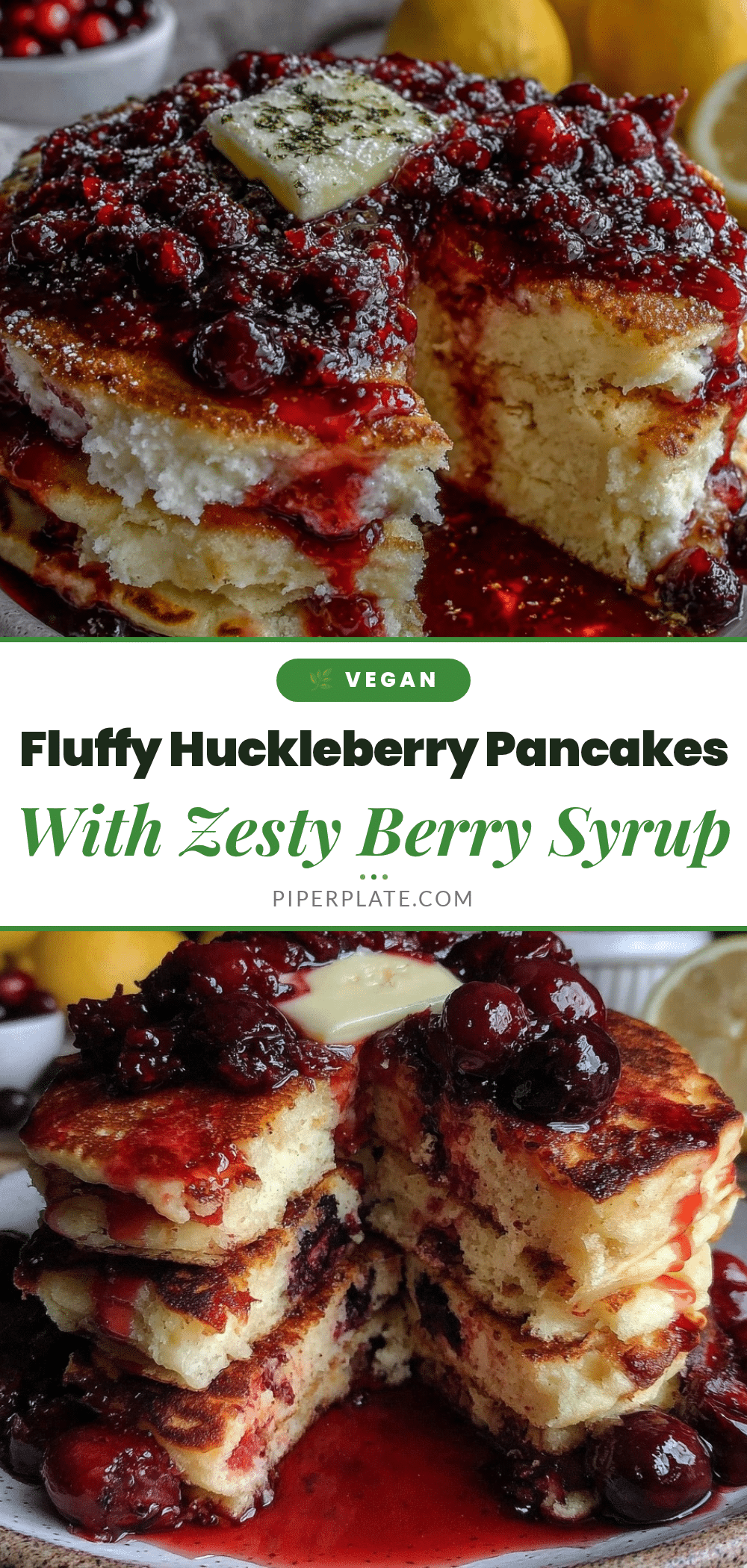 fluffy huckleberry pancakes recipe