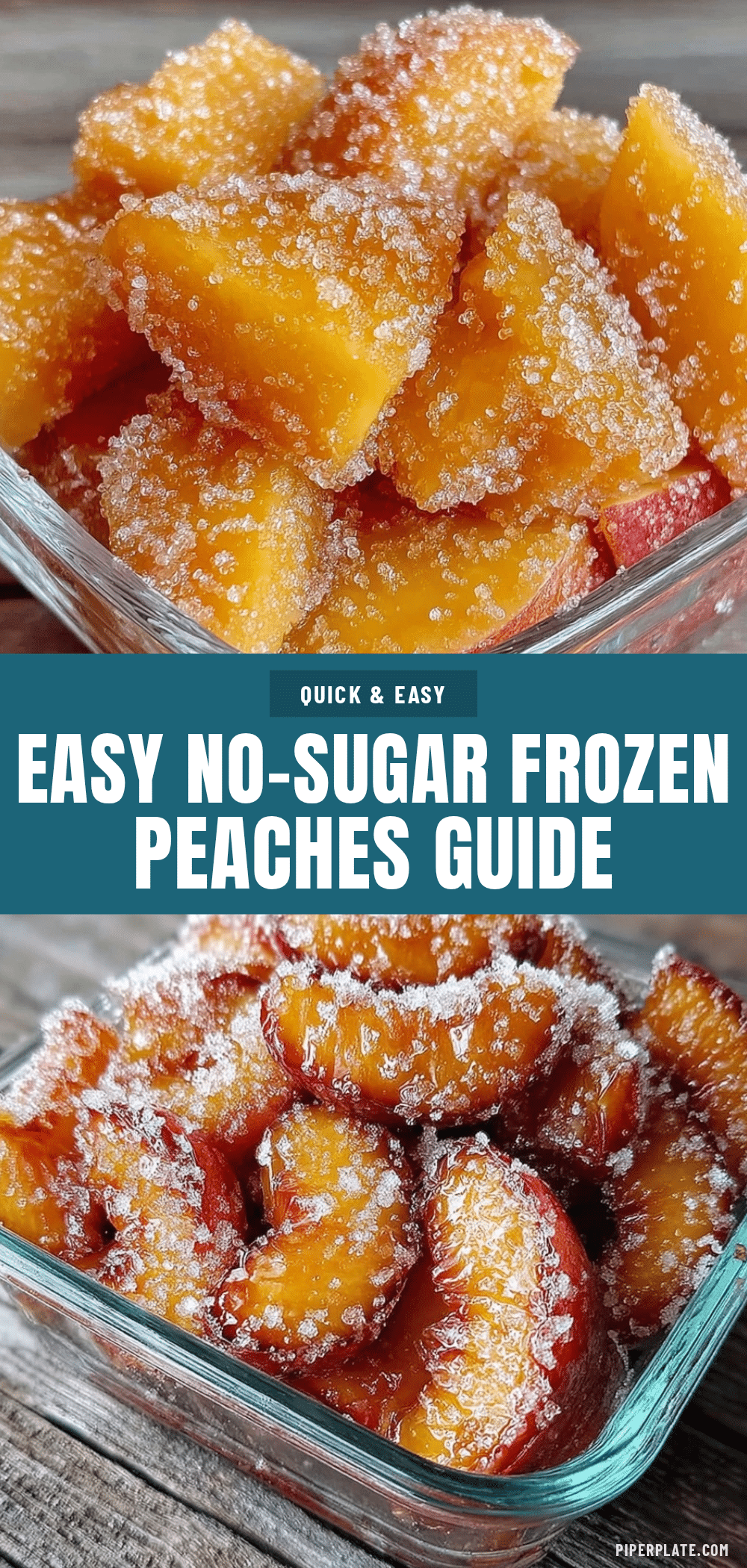 freezing peaches no sugar recipe