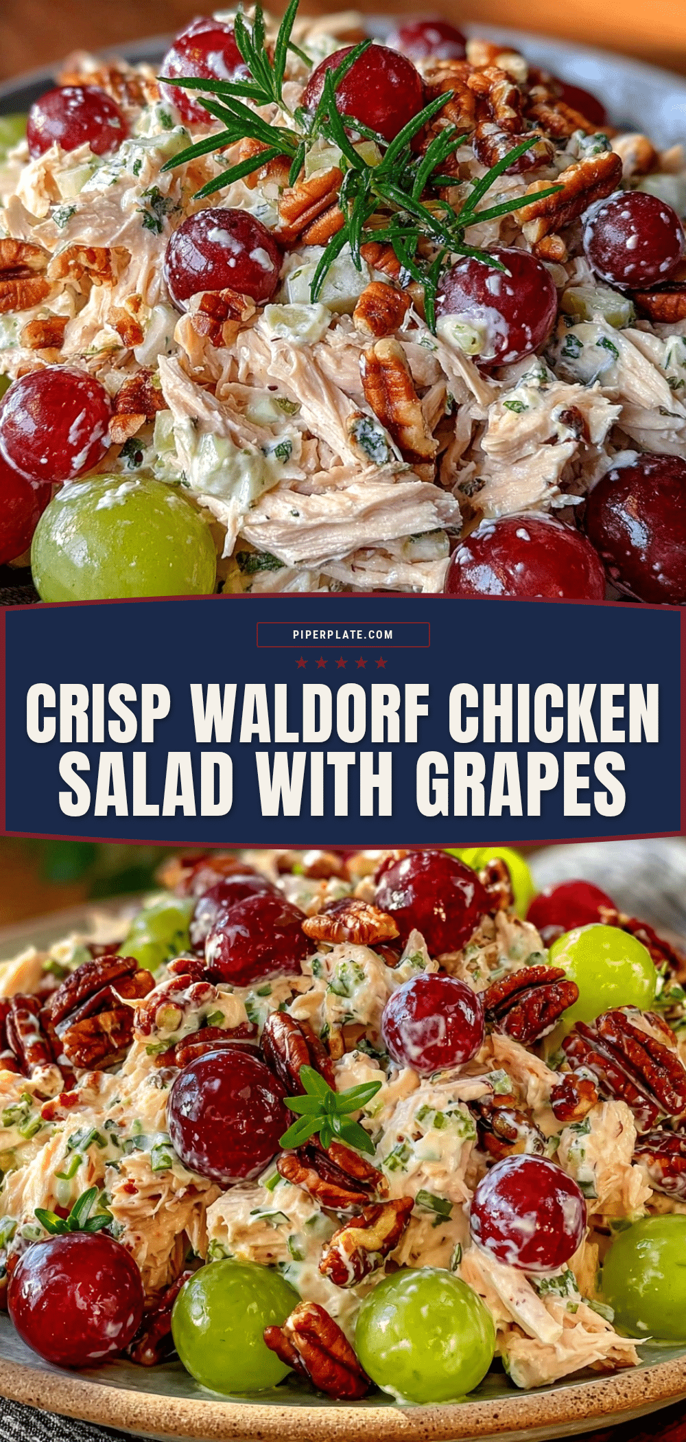 fresh Waldorf-style chicken salad recipe