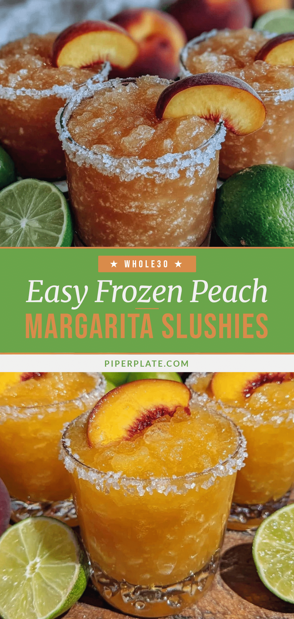 frozen peach margarita slushie recipe