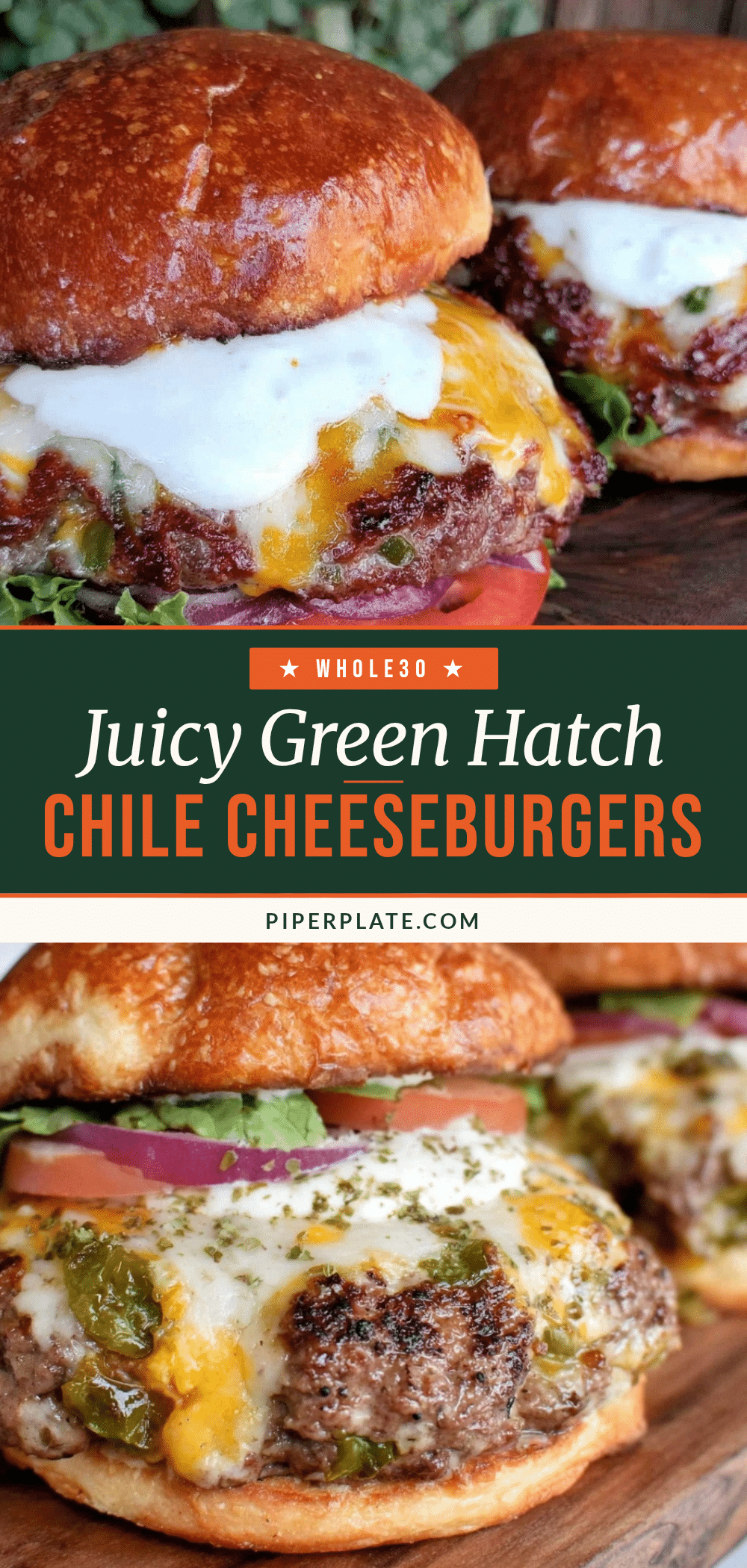 green Hatch chile cheeseburgers recipe