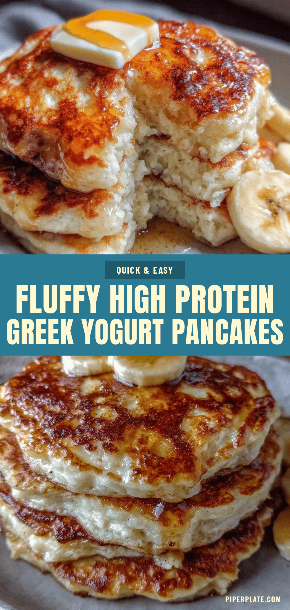 high protein greek yogurt banana pancakes recipe