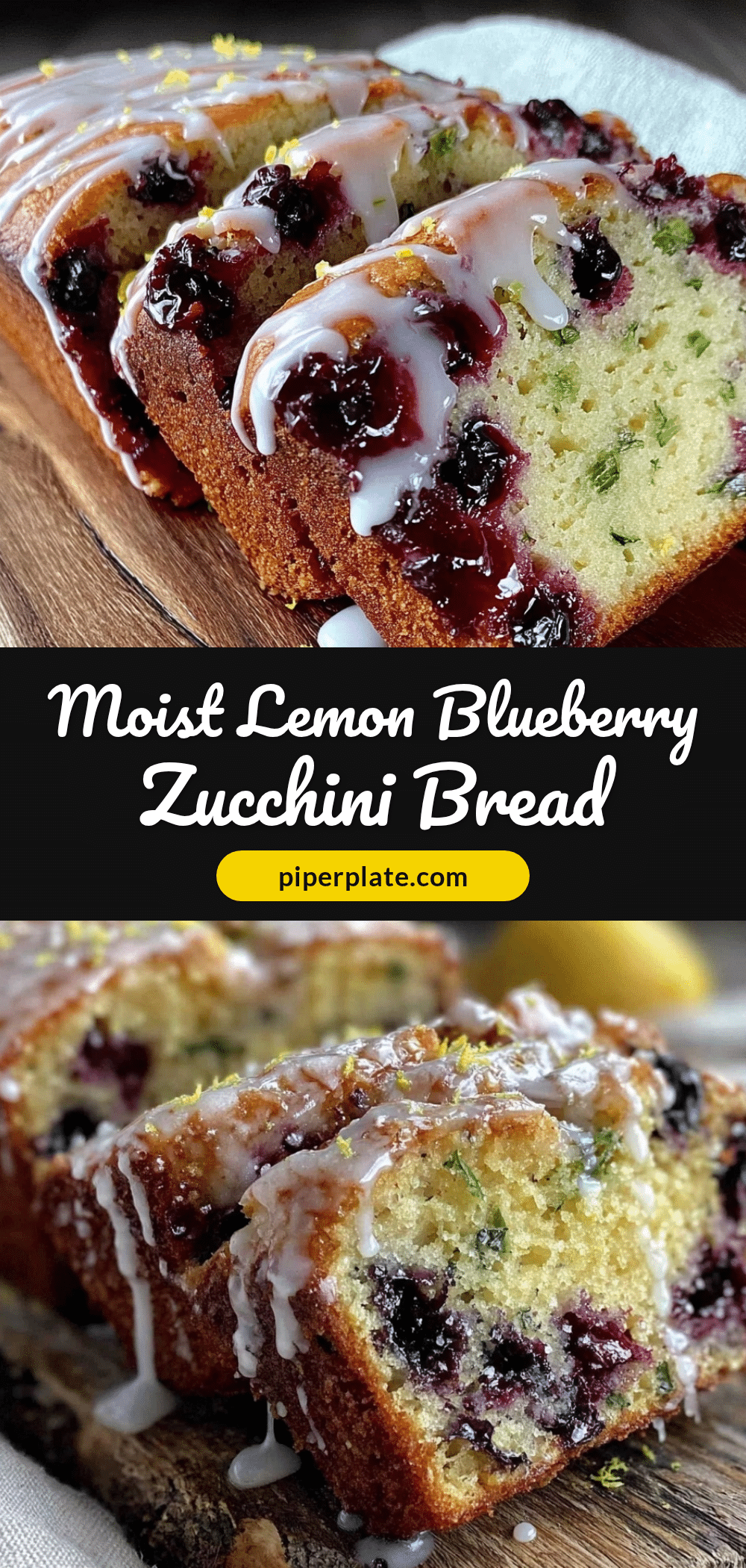 lemon blueberry zucchini bread recipe
