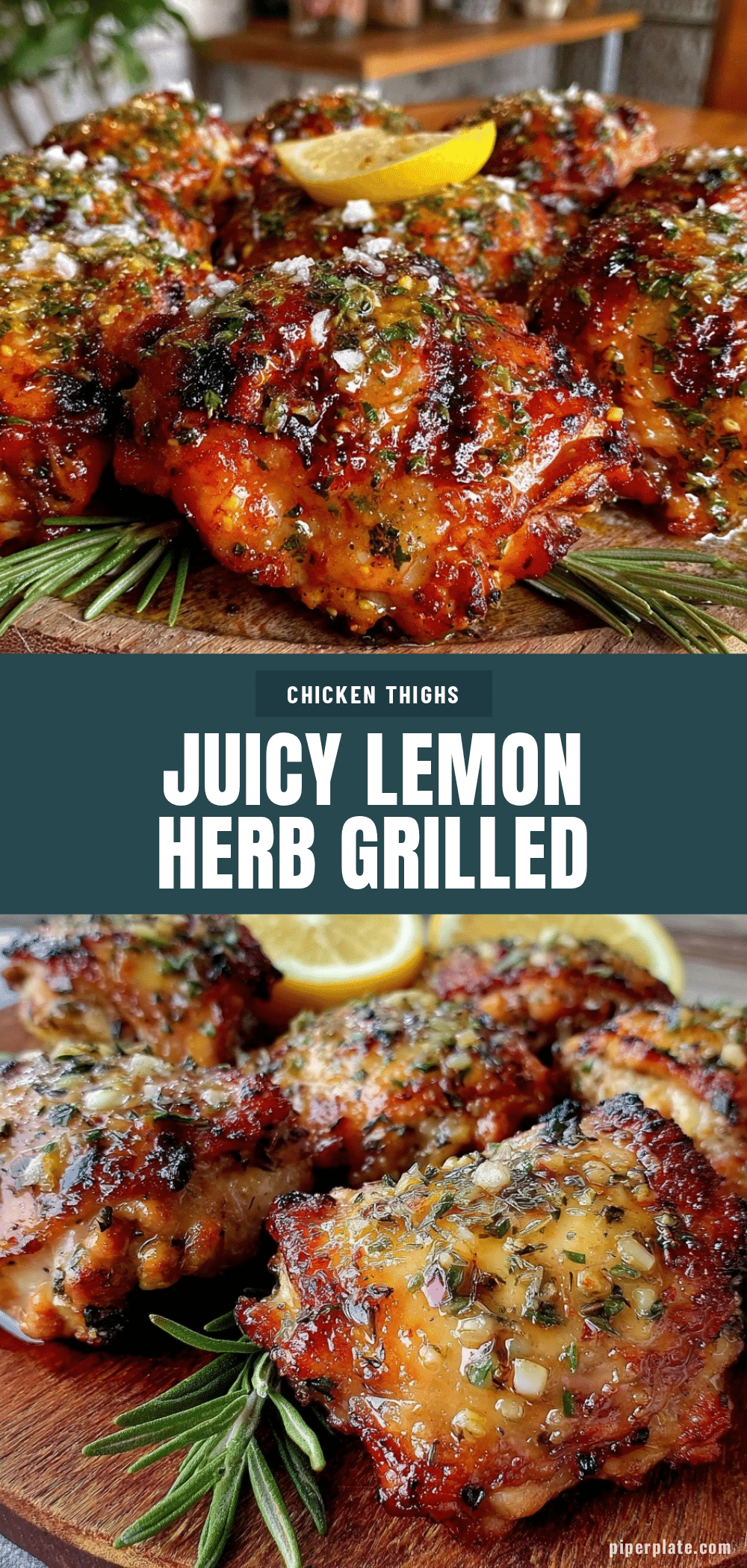 lemon herb grilled chicken thighs recipe