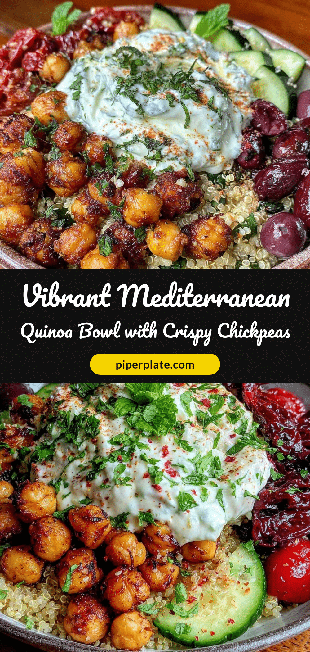 Mediterranean quinoa bowl recipe