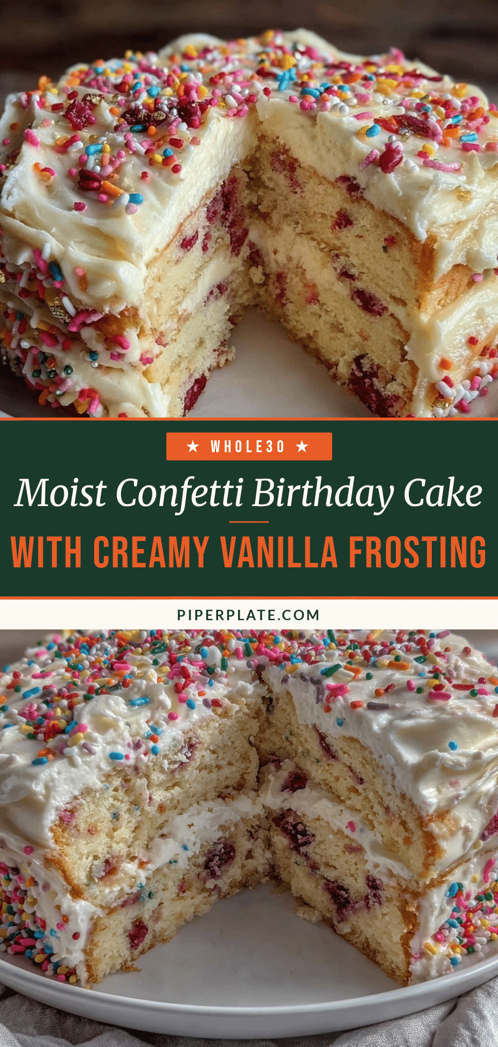 moist homemade confetti birthday cake recipe