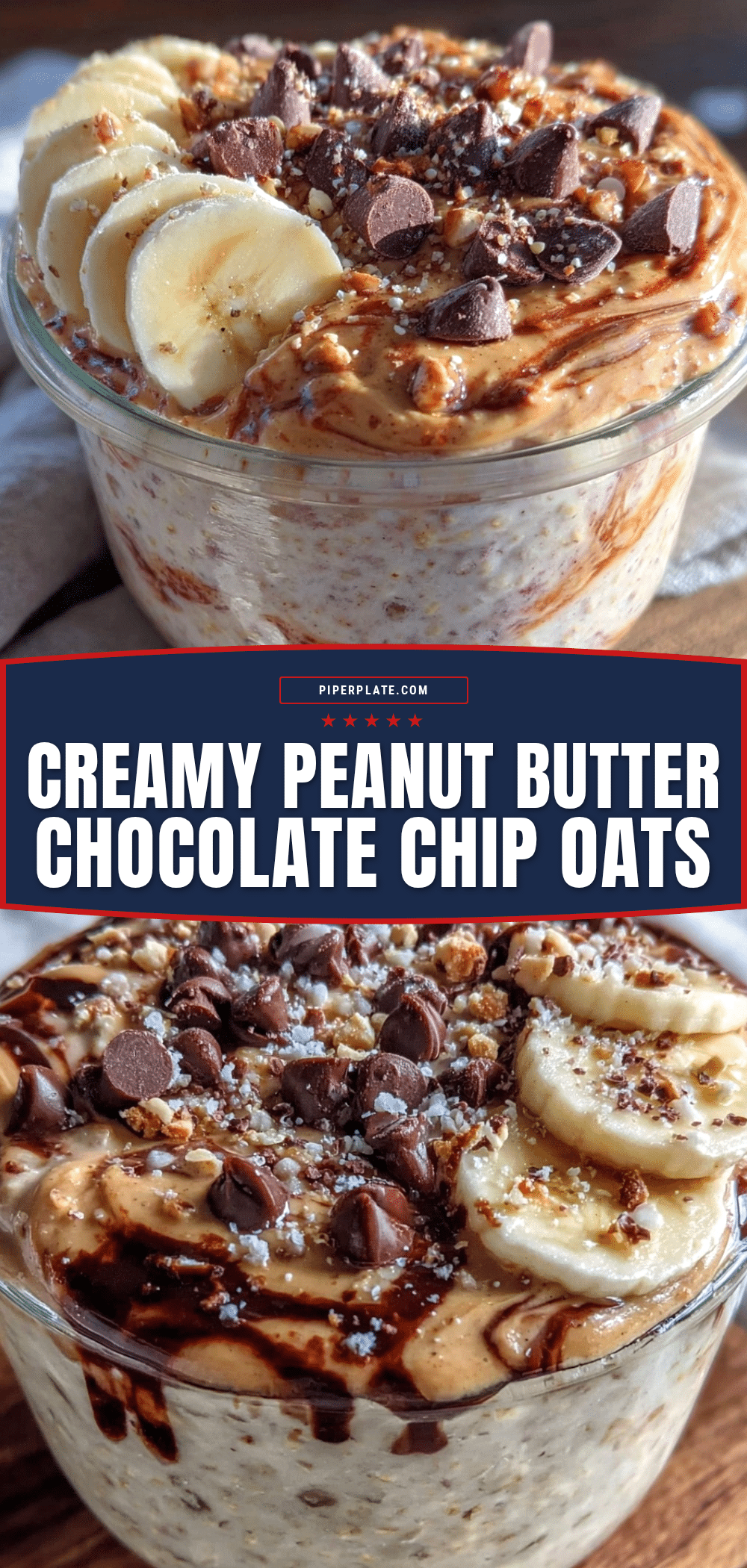 peanut butter chocolate chip overnight oats recipe