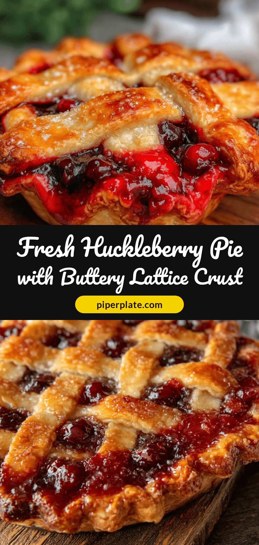 perfect fresh huckleberry pie recipe