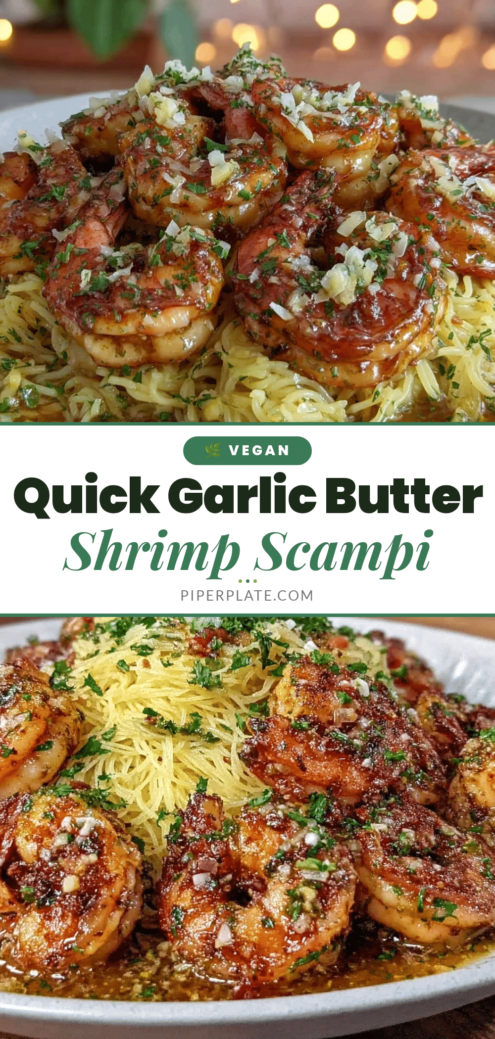 quick garlic butter shrimp scampi recipe