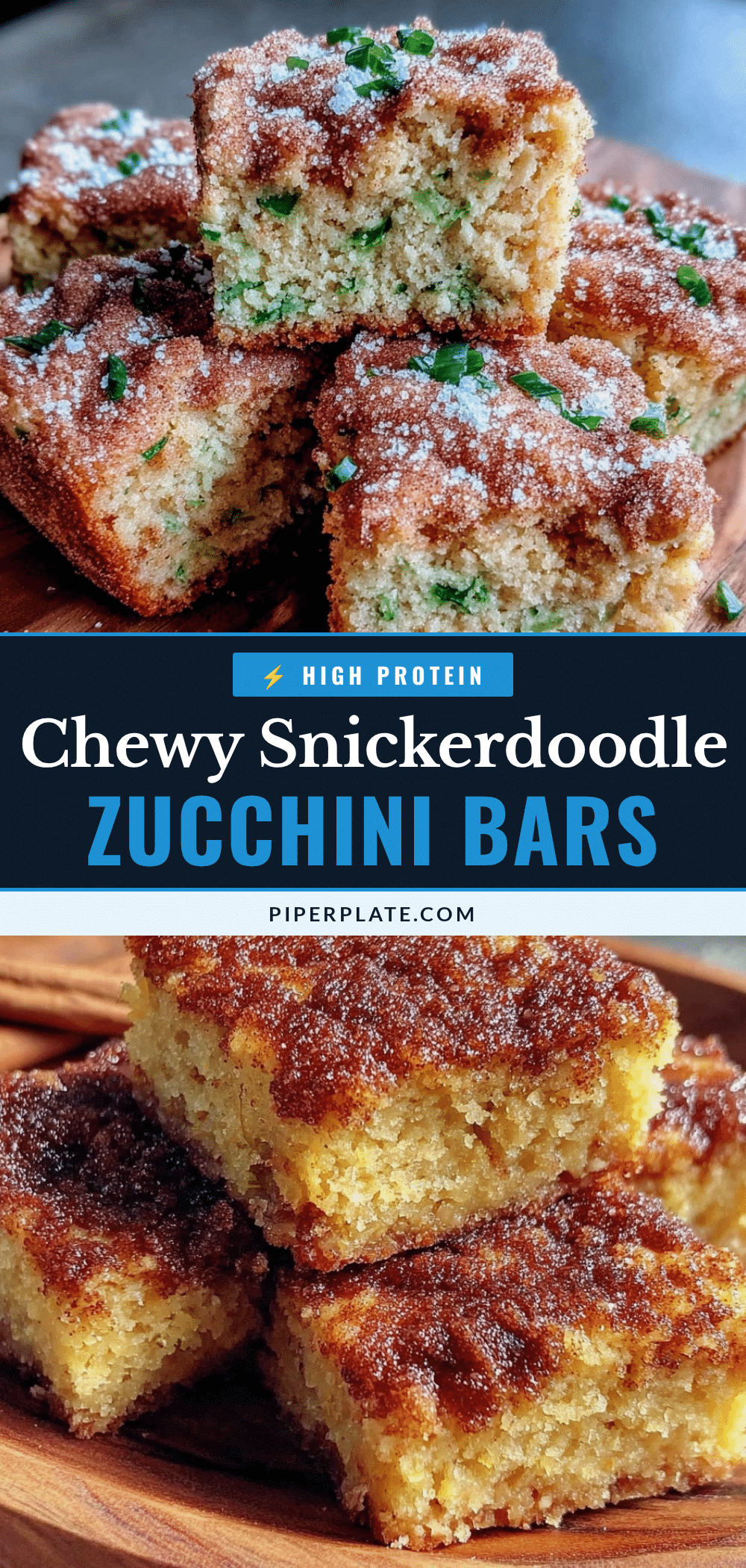 snickerdoodle zucchini bars recipe