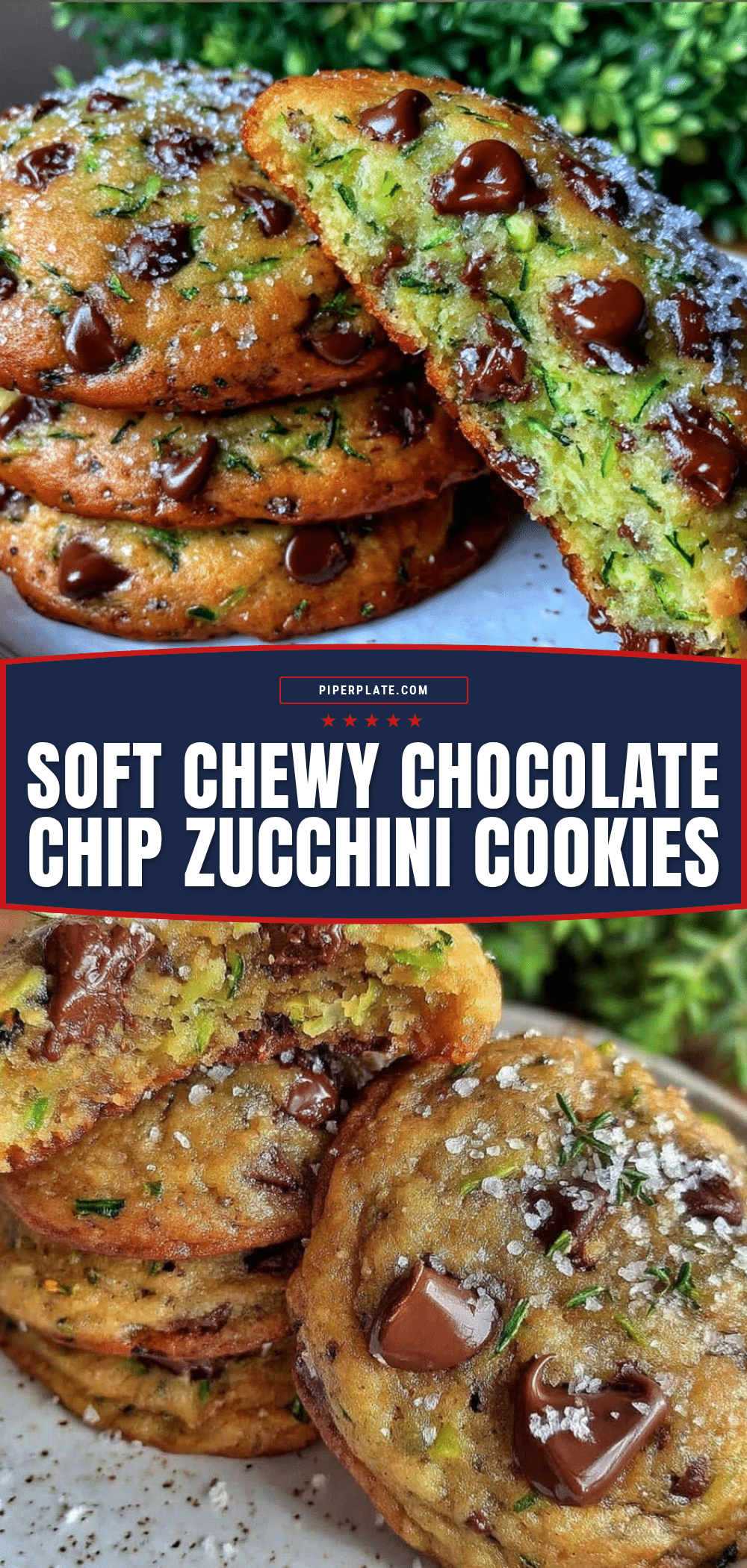 soft chewy chocolate chip zucchini cookies recipe