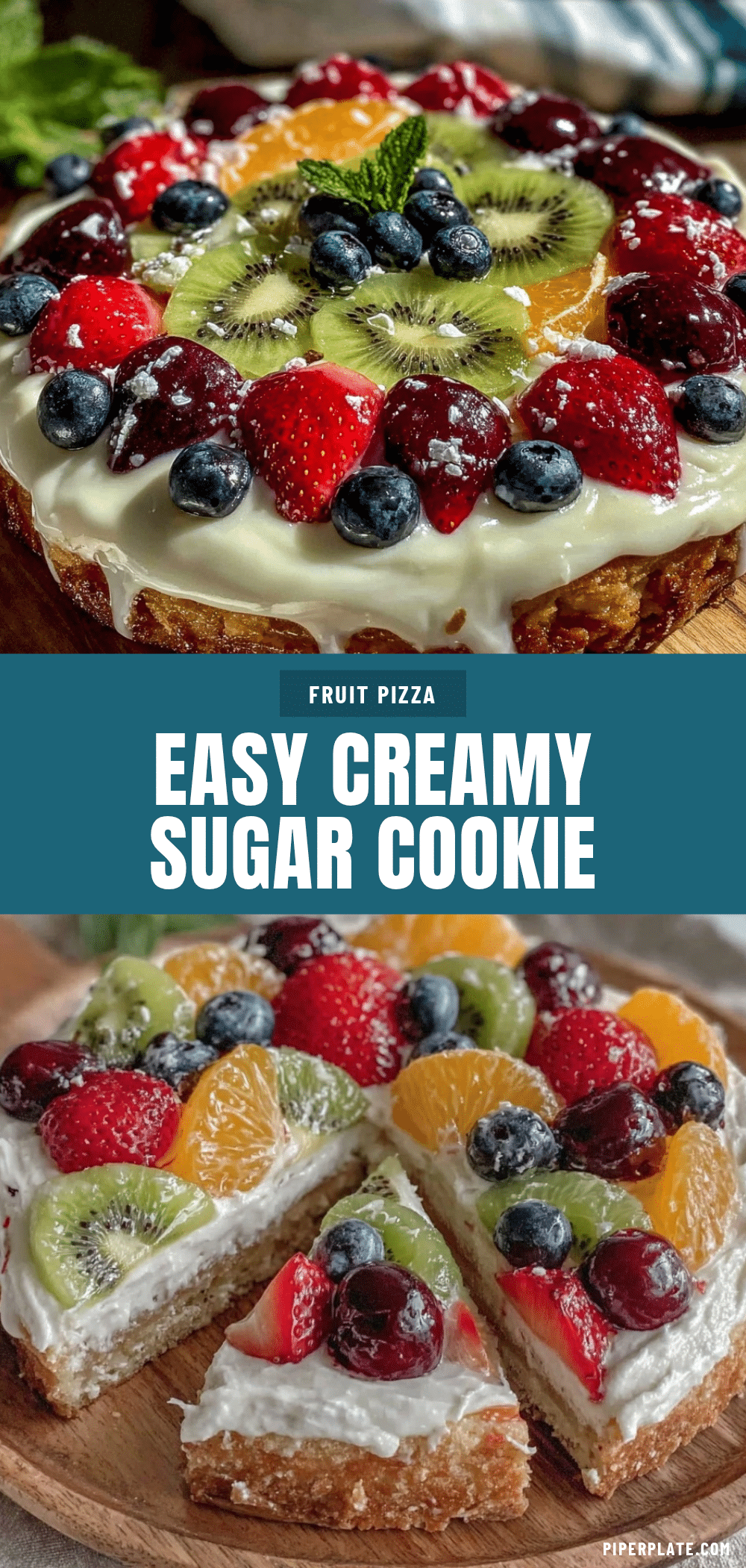 sugar cookie fruit pizza recipe