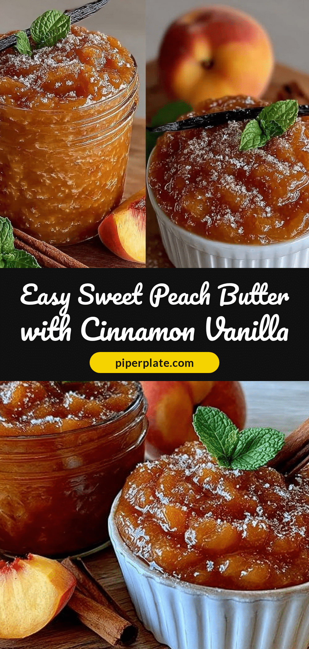 sweet peach butter recipe