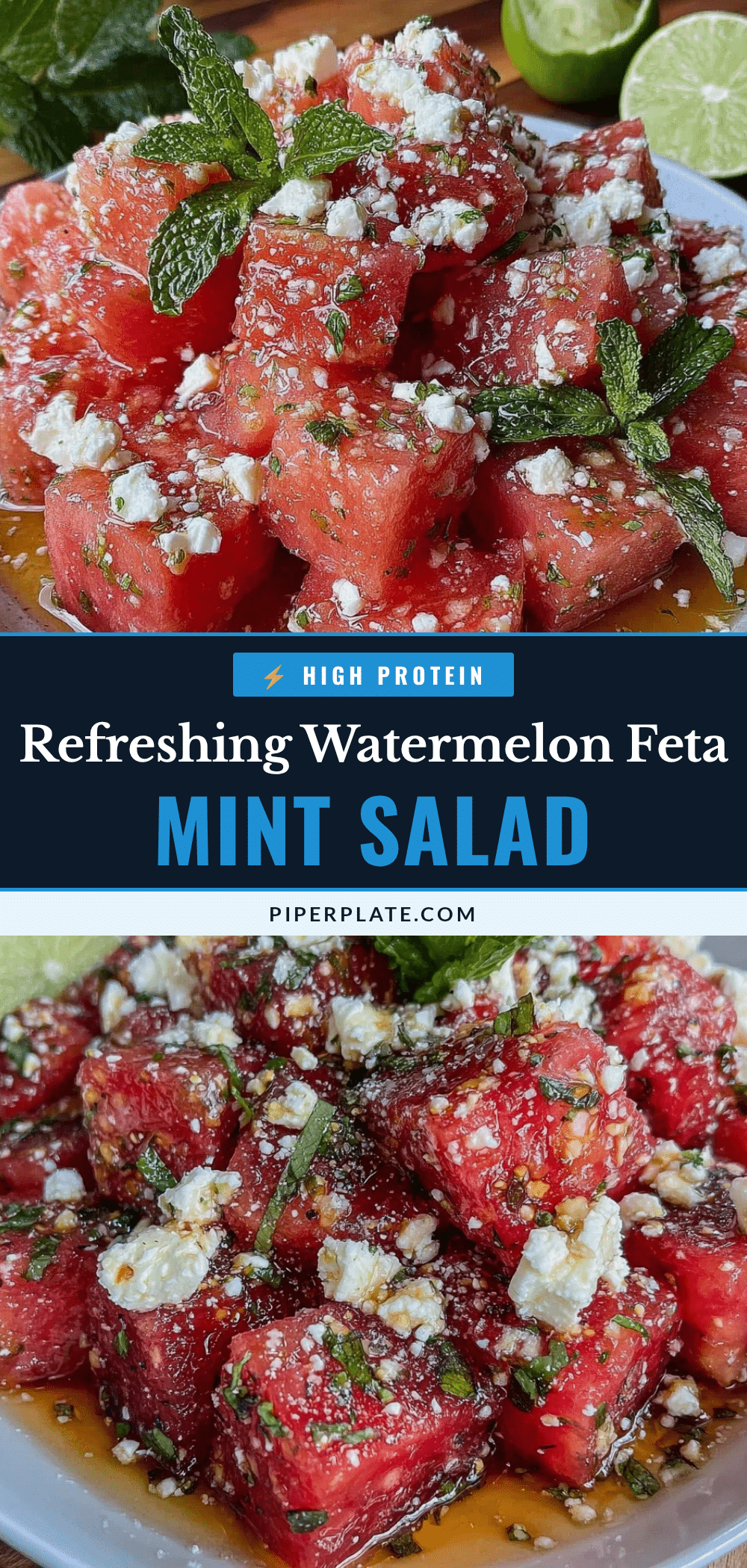 watermelon feta mint salad recipe
