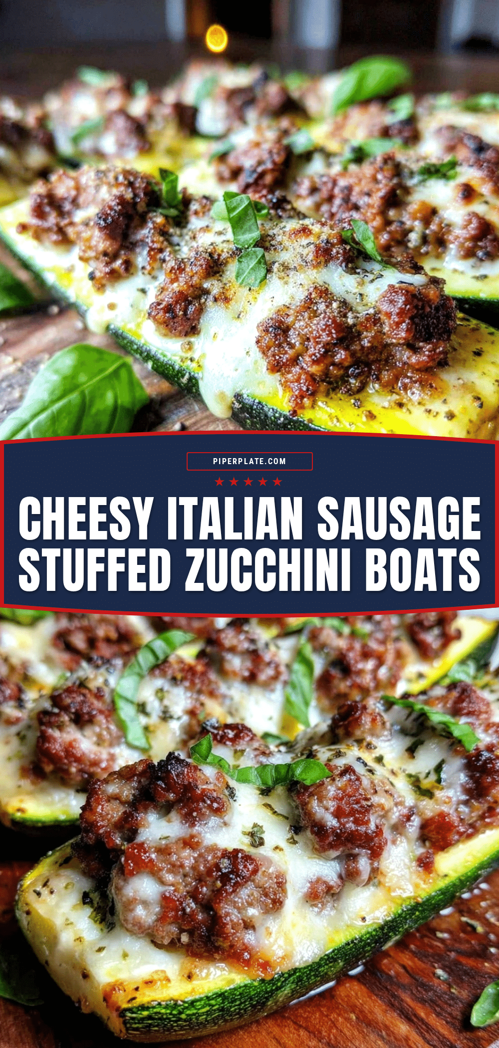 zucchini stuffed boats recipe
