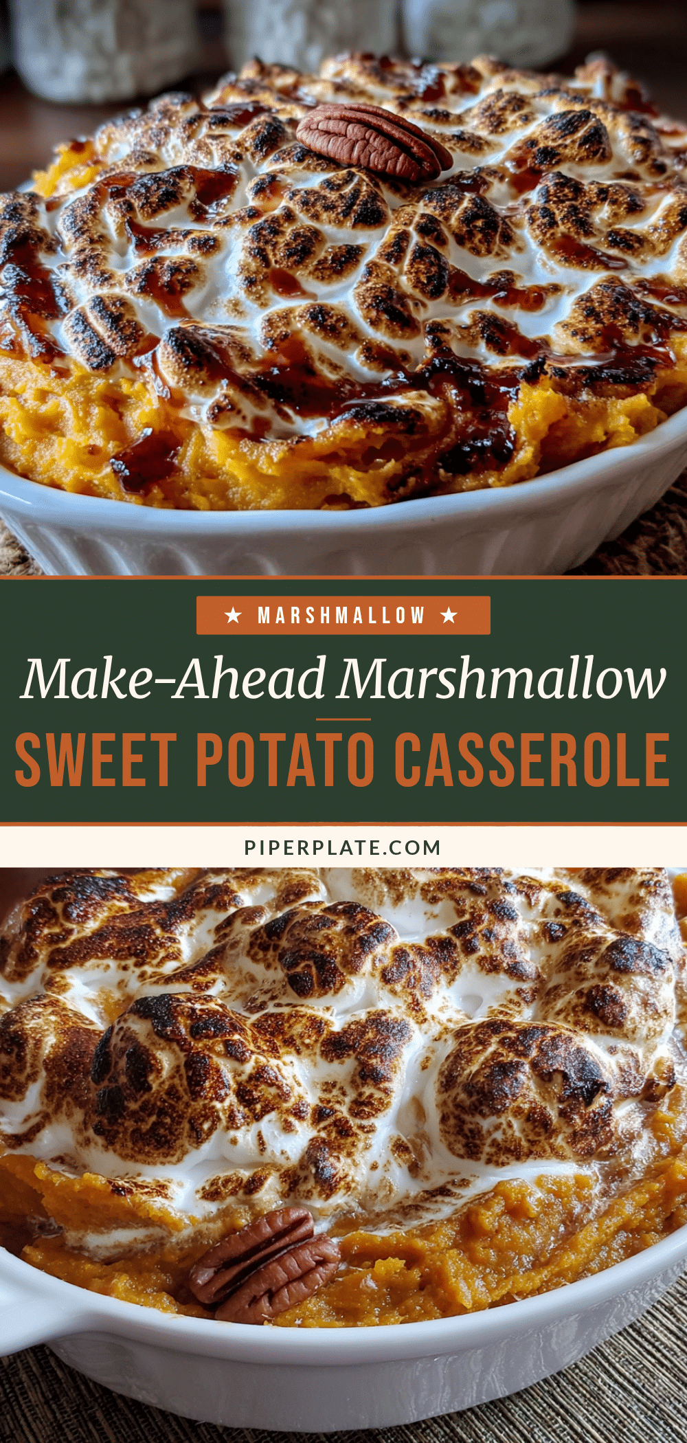 best sweet potato casserole with marshmallow swirl recipe