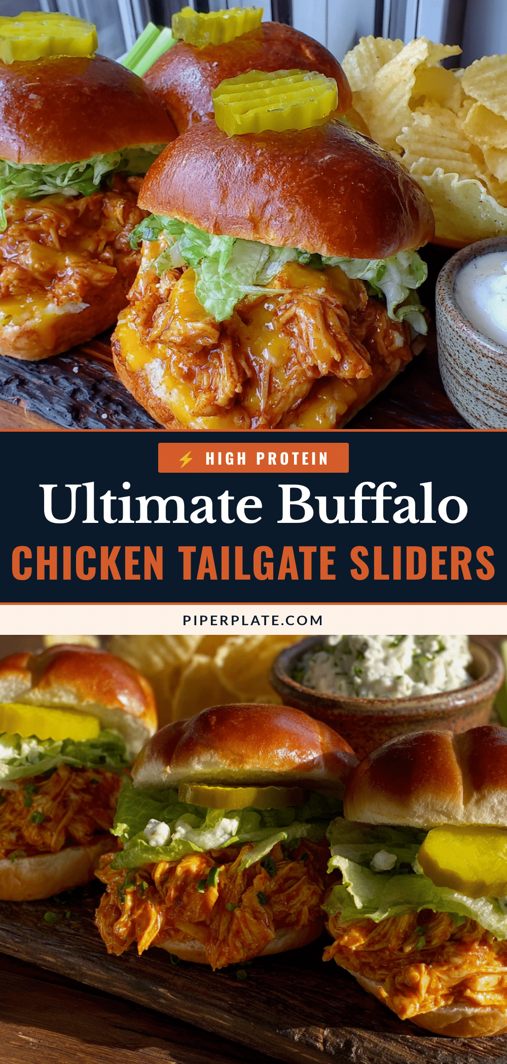 buffalo chicken tailgate sliders recipe