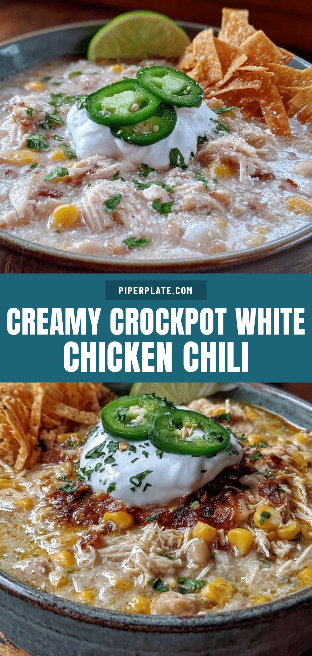 creamy crockpot white chicken chili with corn recipe