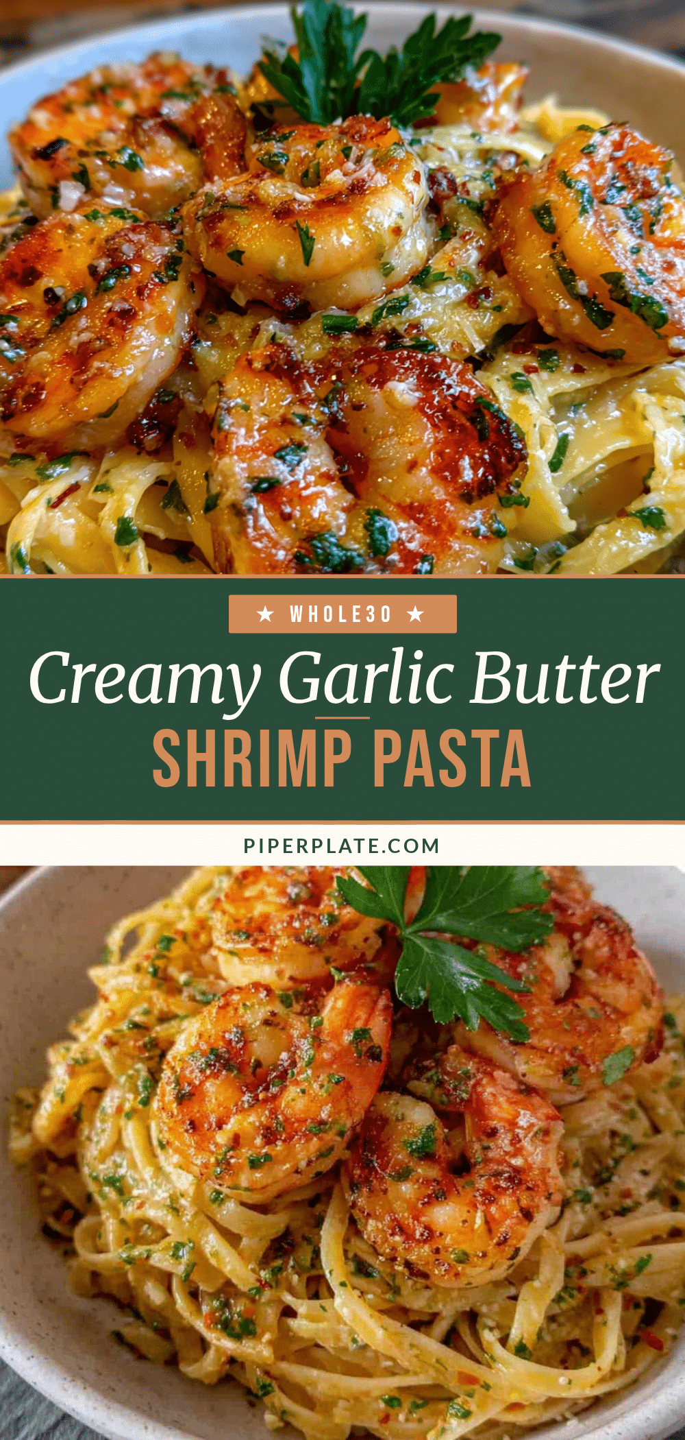 creamy garlic butter shrimp pasta recipe