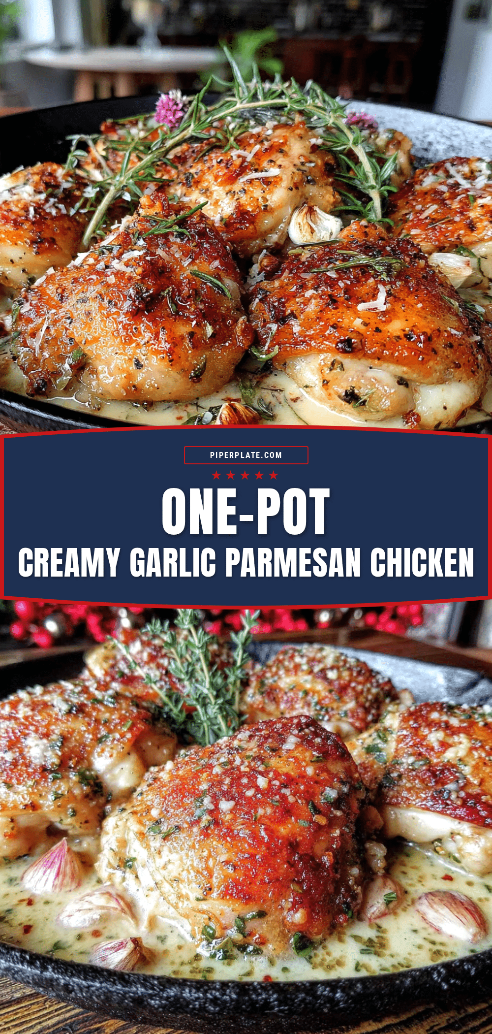 creamy garlic parmesan chicken thighs recipe