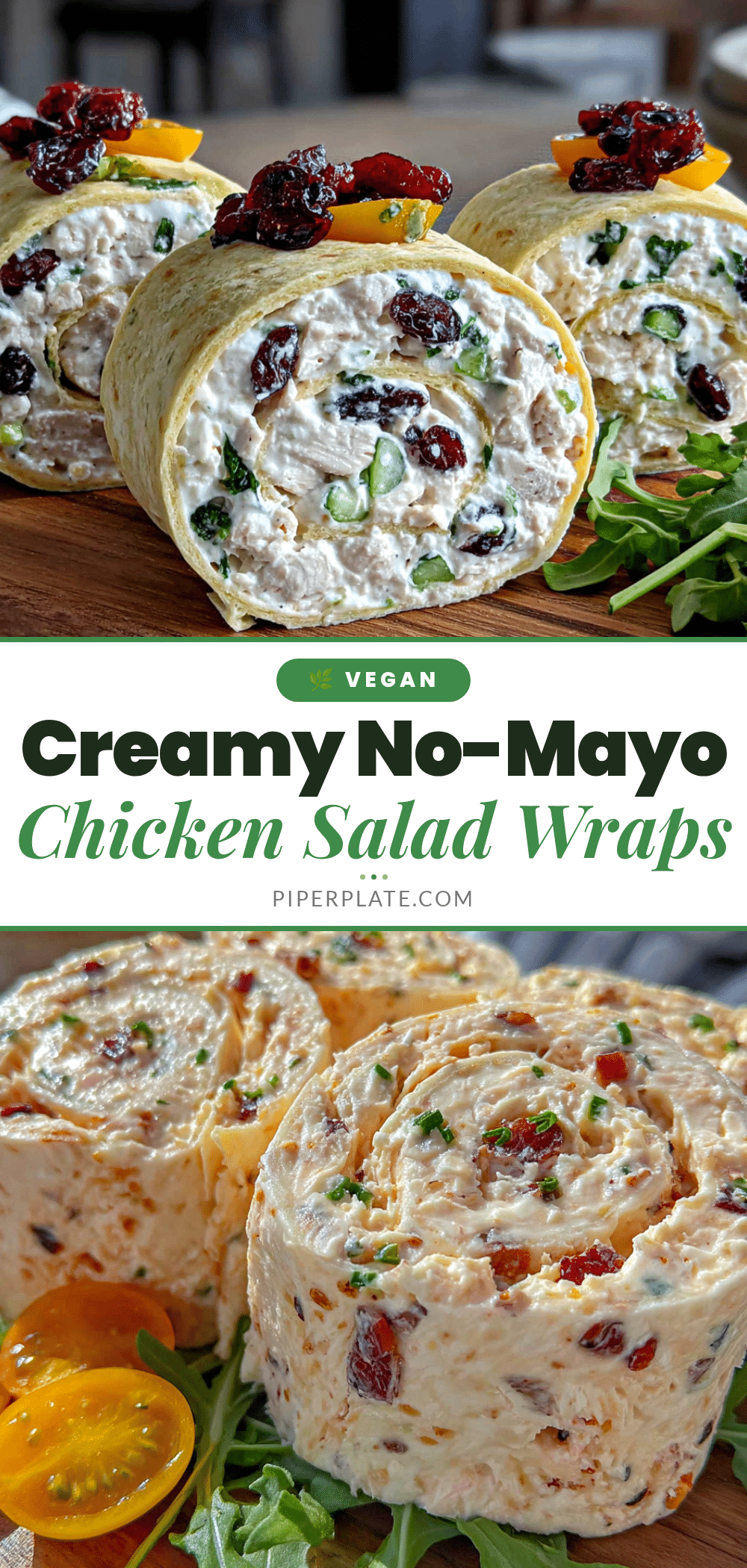 creamy no-mayo chicken salad wraps recipe