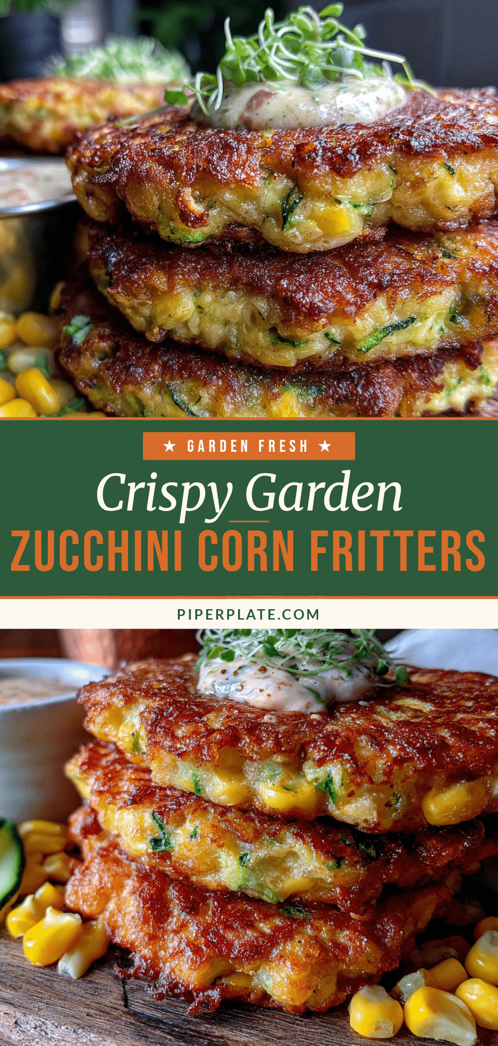 crispy zucchini sweet corn fritters recipe