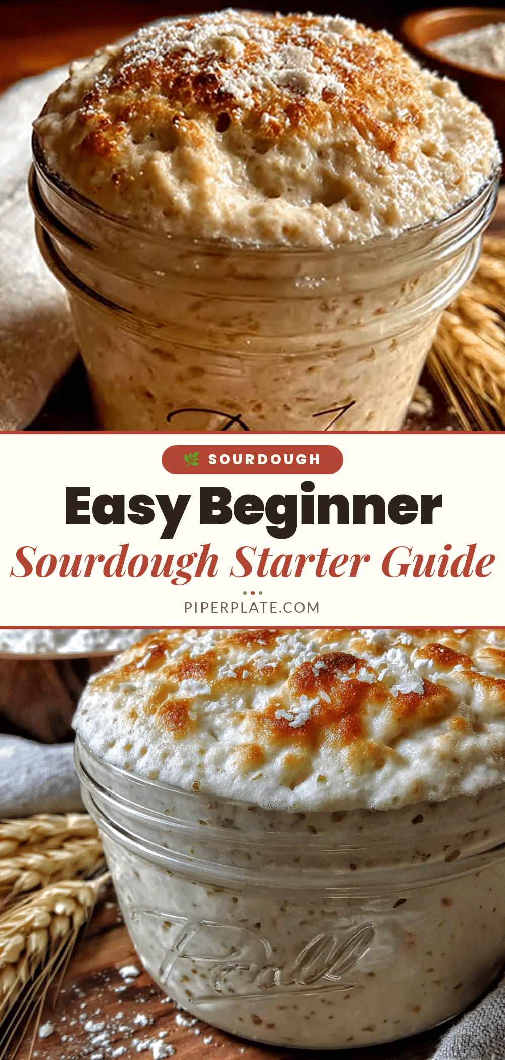 easy beginners sourdough starter from scratch recipe