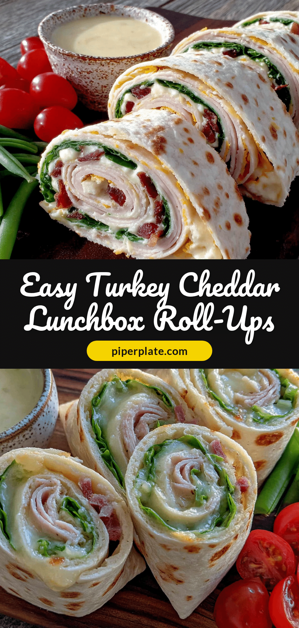 easy turkey cheddar pinwheel lunchbox roll-ups recipe