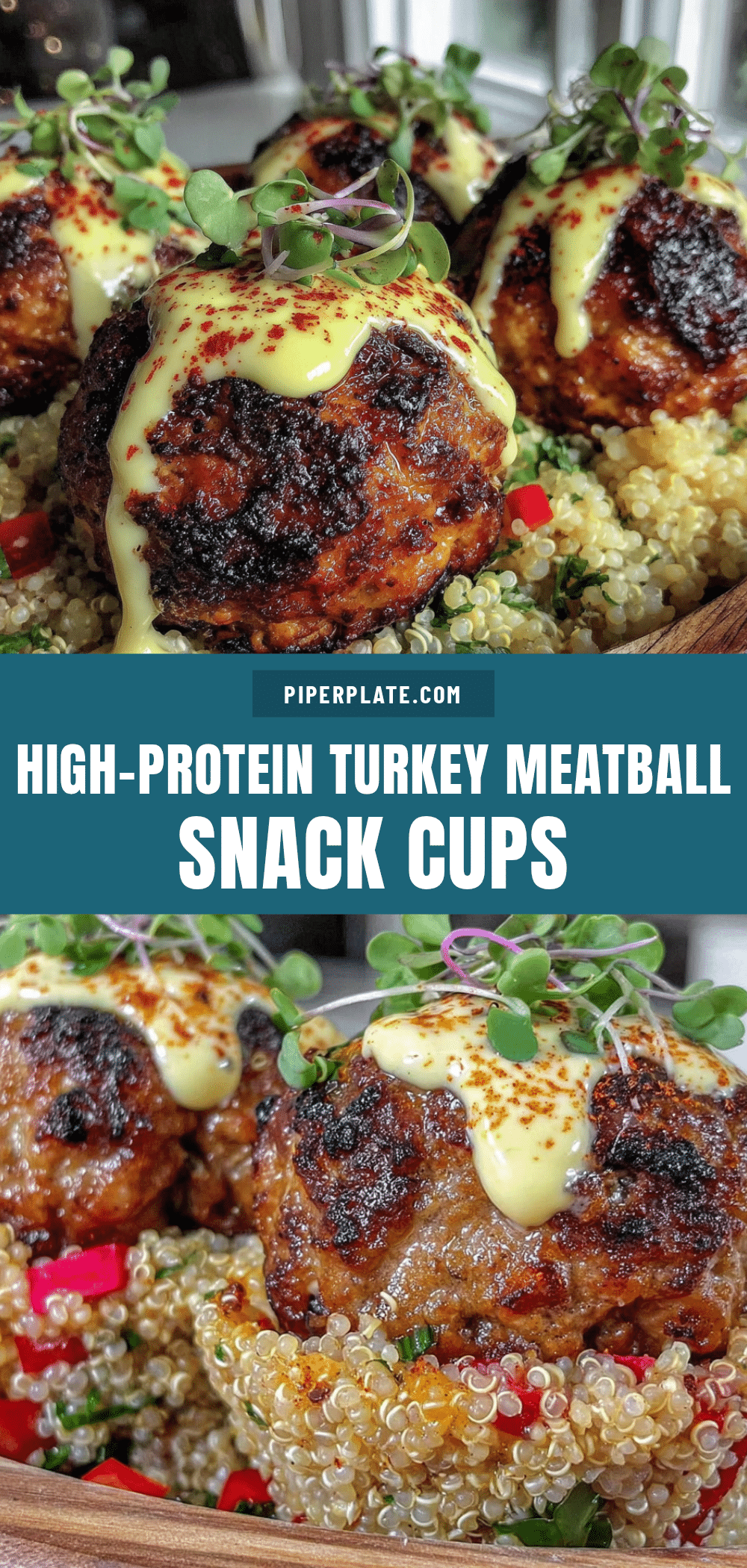 healthy high-protein turkey meatball snack cups recipe