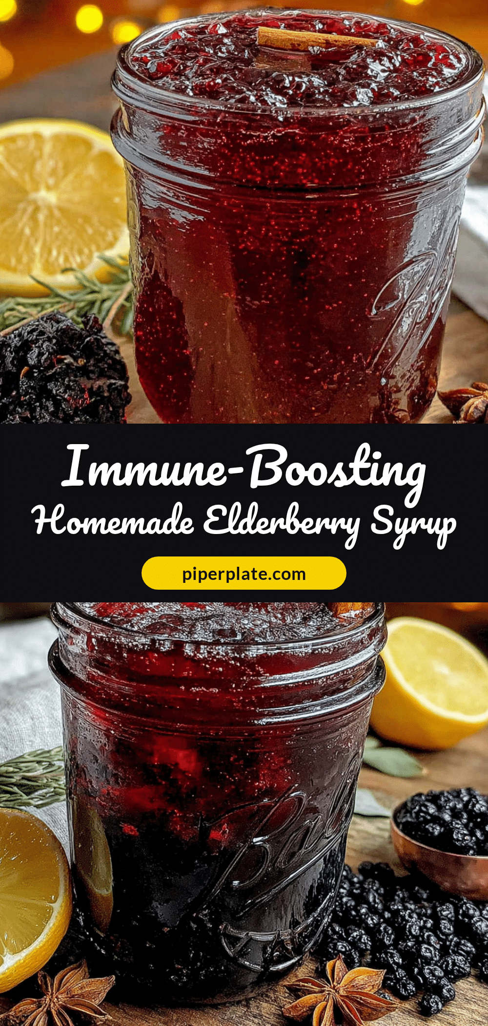 homemade elderberry syrup recipe