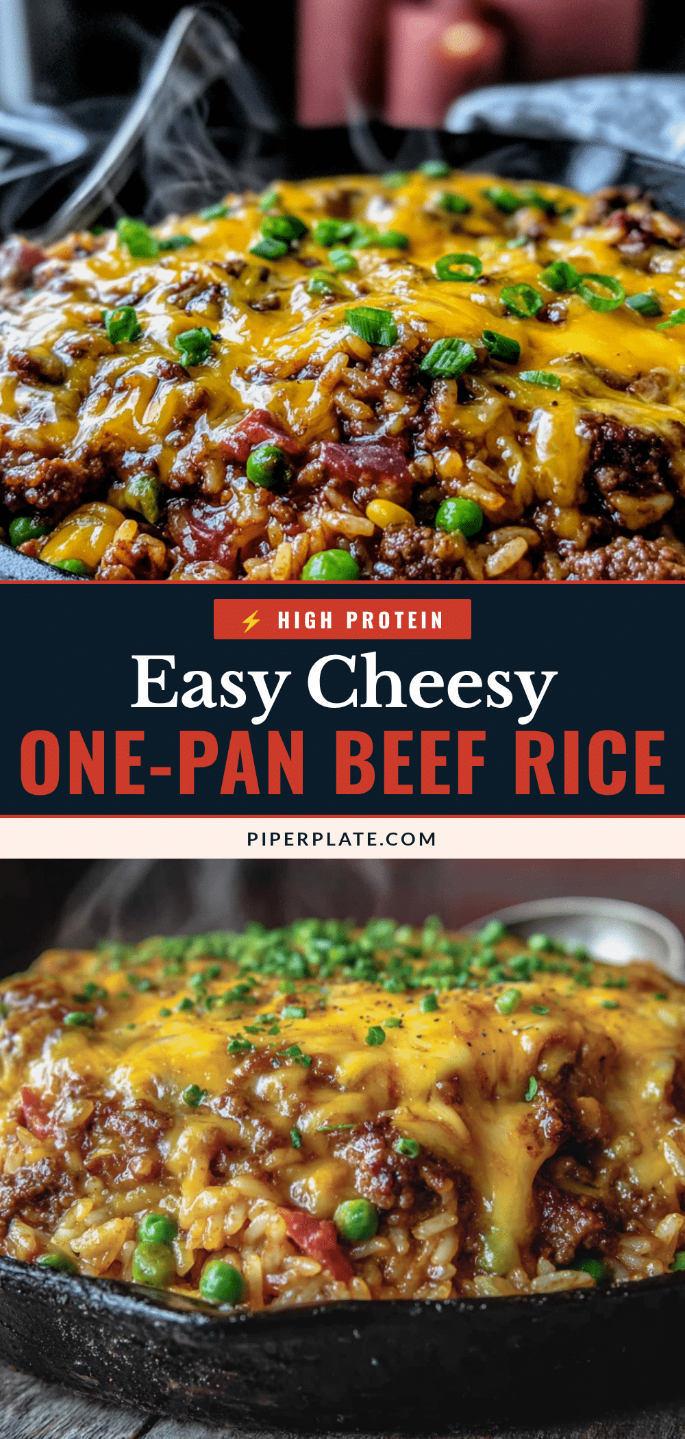 one-pan ground beef and rice skillet recipe