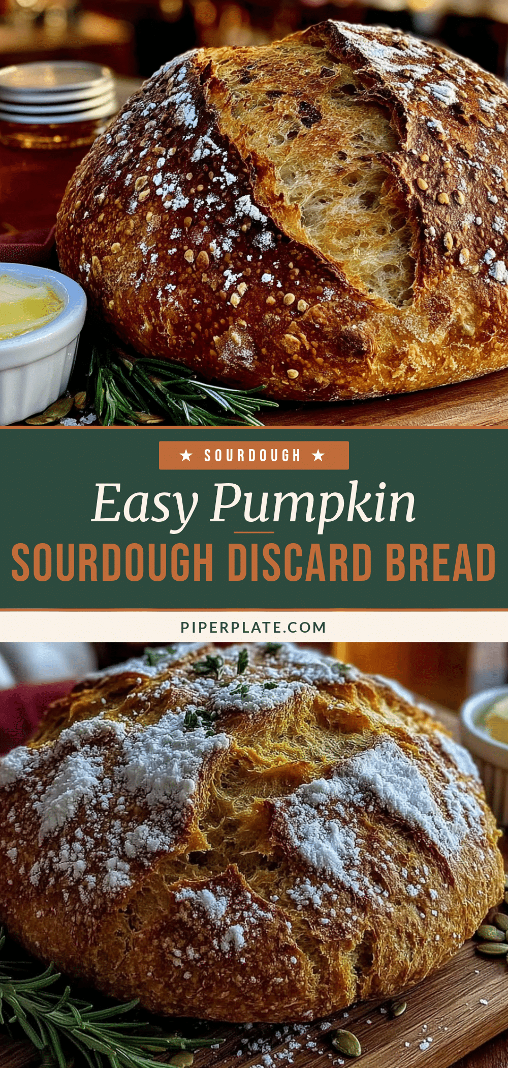 pumpkin sourdough discard bread recipe