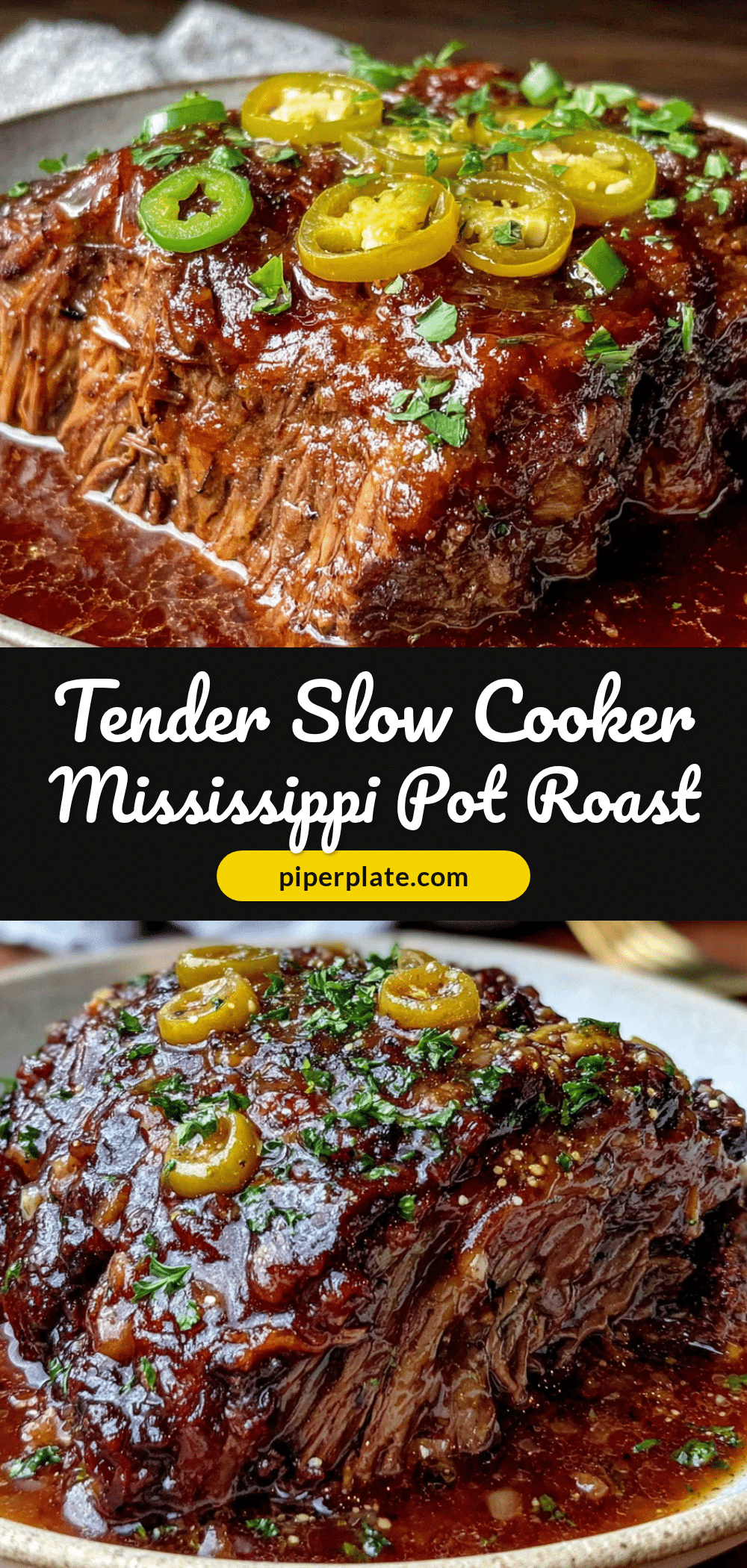 slow cooker mississippi pot roast recipe