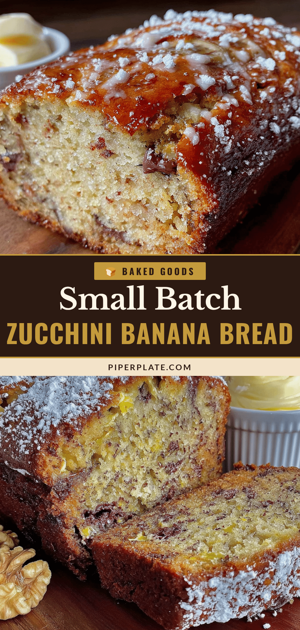 small-batch zucchini banana bread recipe