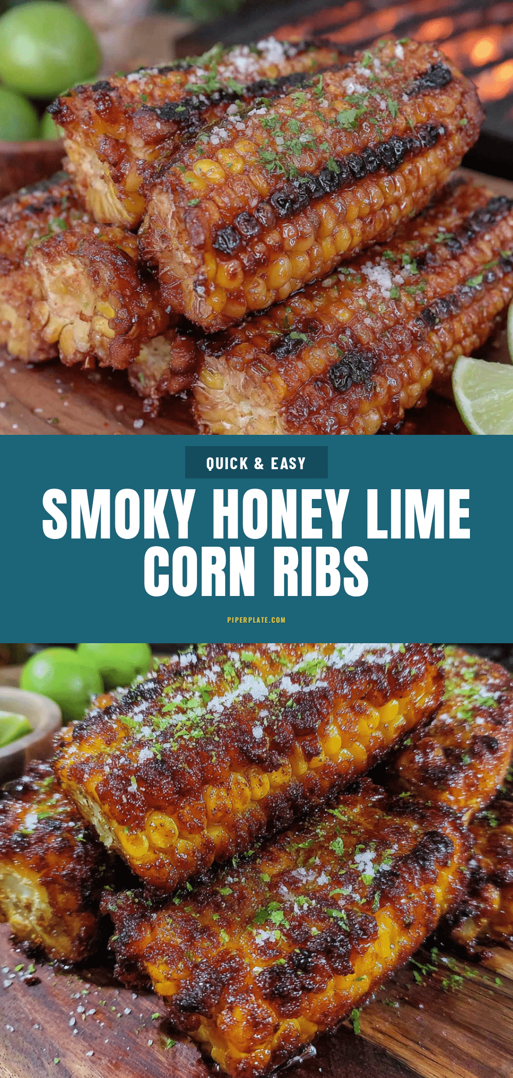 smoky honey lime corn ribs recipe