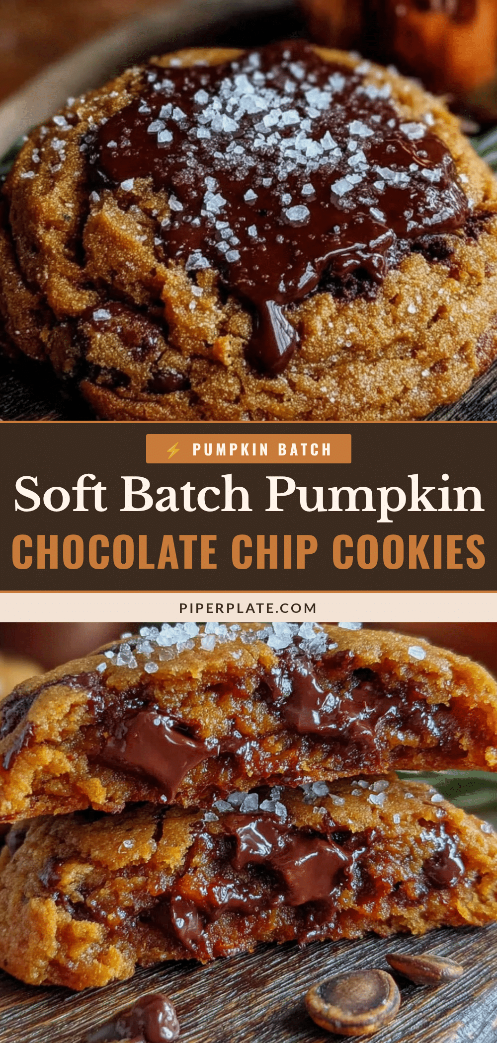soft batch pumpkin chocolate chip cookies recipe