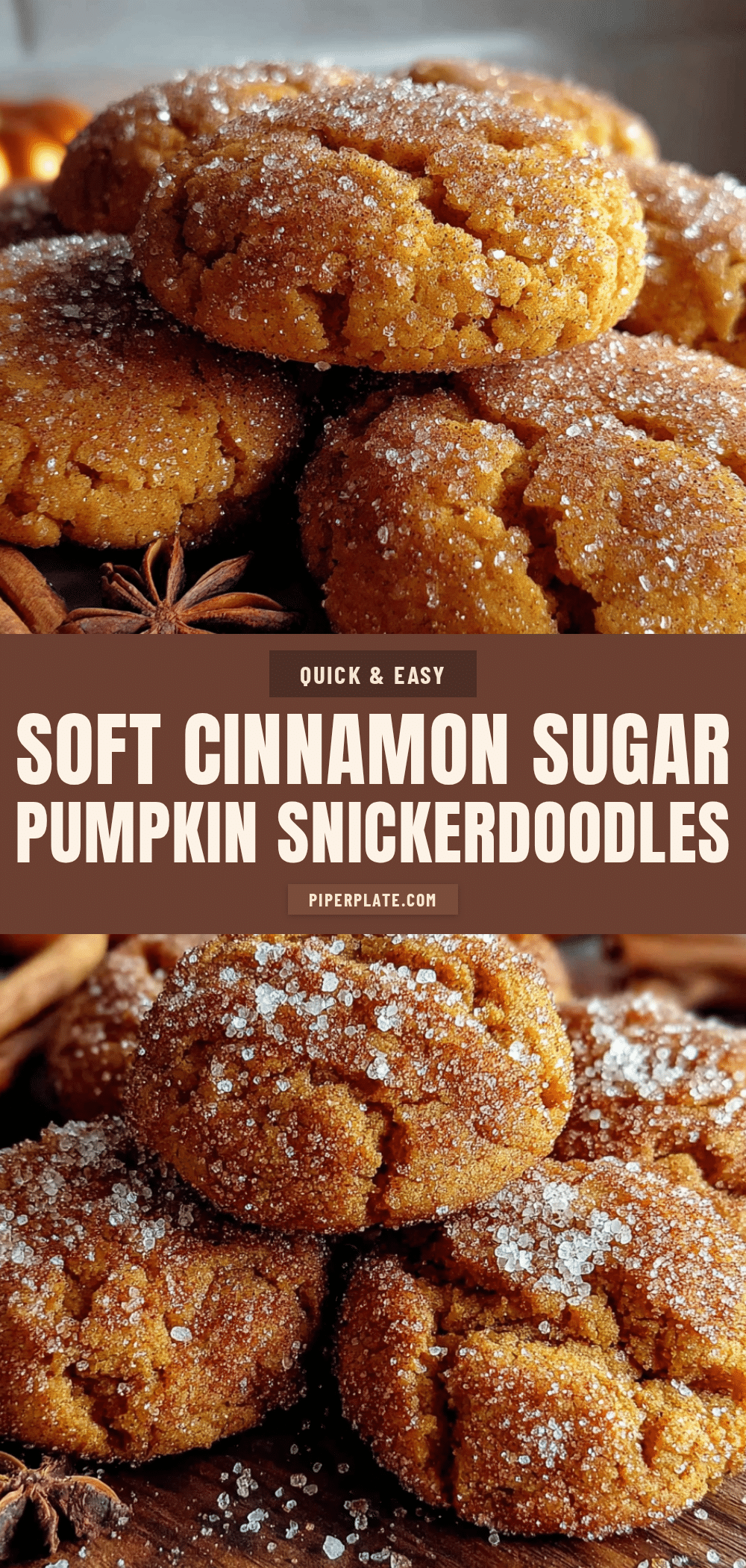 soft pumpkin snickerdoodle cookies recipe