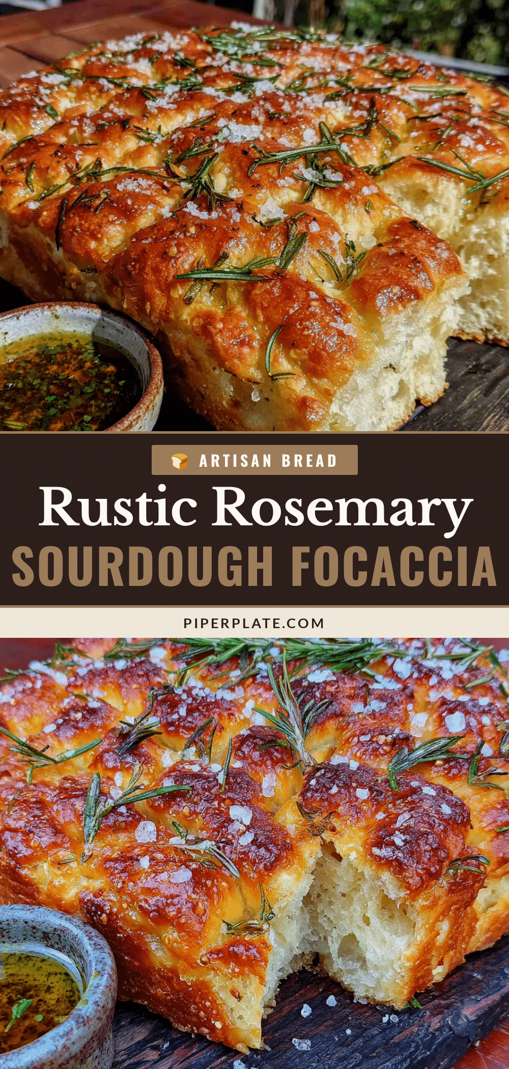 Sourdough discard focaccia recipe
