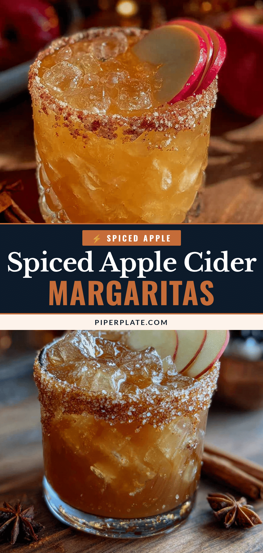 Spiced apple cider margaritas recipe