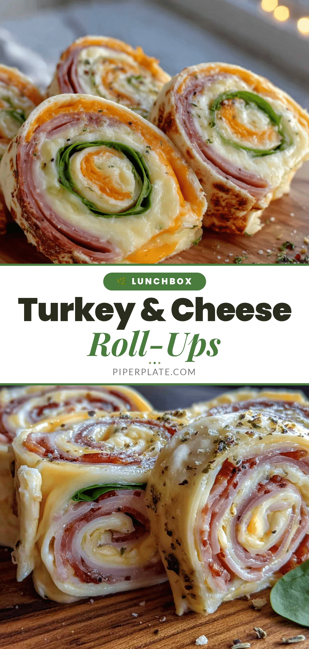 turkey and cheese roll-ups recipe